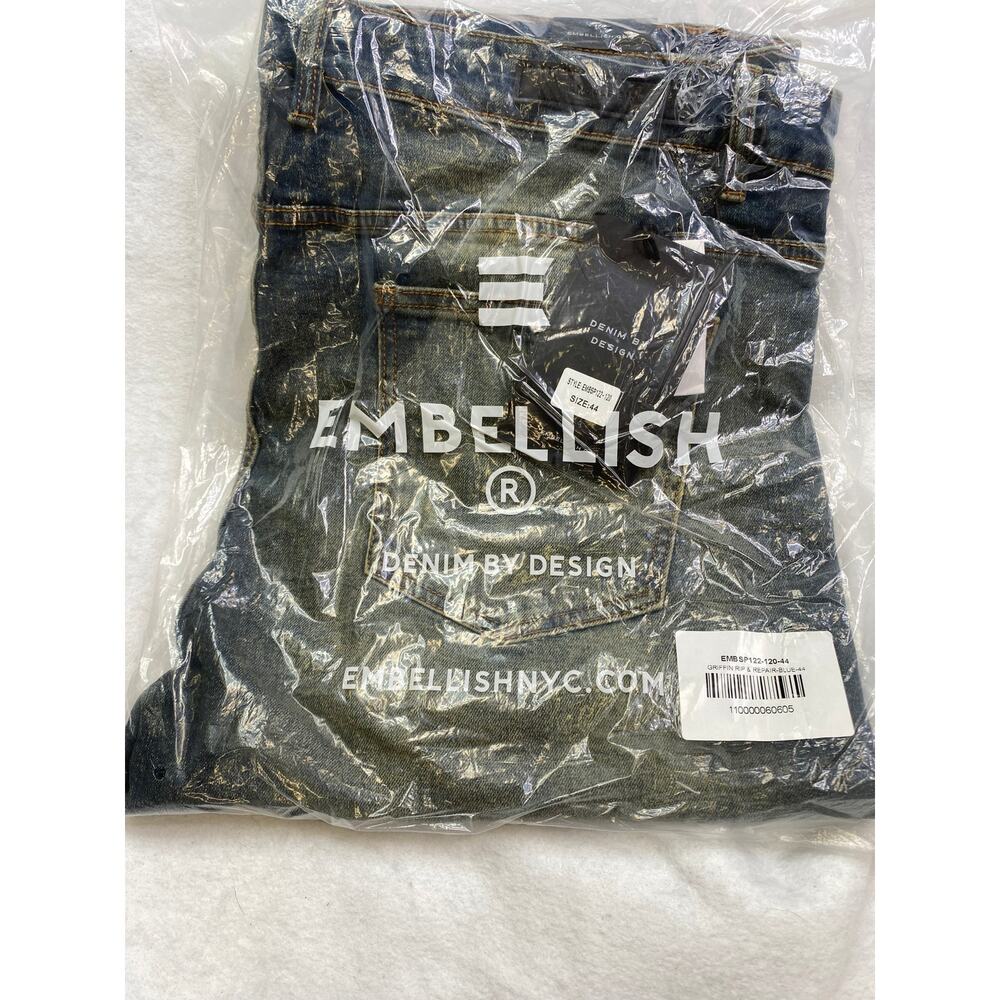 NWT Embellish Denim, Griffin Rip & Repair Denim, 44x34, SOLD OUT - Picture 2 of 3